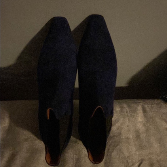 Derek Lam Italy Blue Suede Boots Sz 39/8.5 - Picture 6 of 8